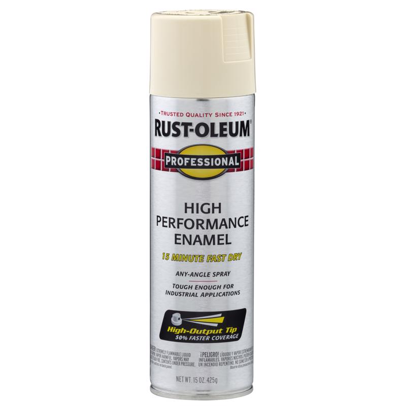 Rust-Oleum 7570838 Enamel Spray Paint, Gloss, Almond, 15 oz, Can, Pack of 6