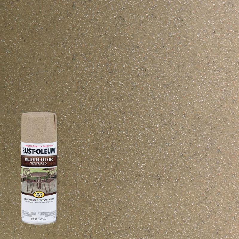 Rust-Oleum Stops Rust MultiColor Textured Desert Bisque Spray Paint 12 oz, Pack of 6