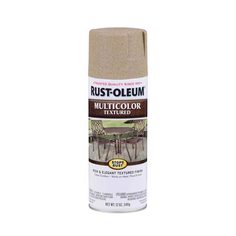 Rust-Oleum Stops Rust MultiColor Textured Desert Bisque Spray Paint 12 oz, Pack of 6