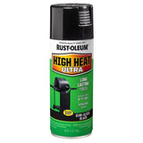 Rust-Oleum Specialty Semi-Gloss Black Ultra High Heat Spray 12 oz, Pack of 6