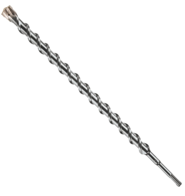 Bosch Bulldog HCFC2287 Rotary Hammer Drill Bit, 1-1/8 in Dia, 18 in OAL, 2-Flute, 25/64 in Dia Shank