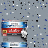 Rust-Oleum Epoxyshield Gloss Gray Water-Based Garage Floor Coating Kit 1 gal, Pack of 2