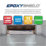 Rust-Oleum Epoxyshield Gloss Gray Water-Based Garage Floor Coating Kit 1 gal, Pack of 2