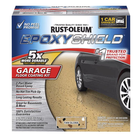 Rust-Oleum Tan Garage Floor Coating Kit 1 gal, Pack of 2