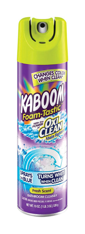 Kaboom OxiClean Fresh Clean Scent Bathroom Cleaner 19 oz Foam, Pack of 8