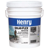 Henry HE287SF871 Elastomeric Roof Coating, White, 5 gal Pail, Cream