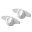 Prime-Line H 4097 Tee Handle, White, Zinc, Painted, 2/PK