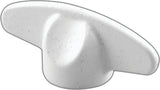 Prime-Line H 4097 Tee Handle, White, Zinc, Painted, 2/PK