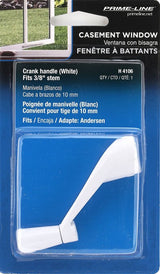 Prime-Line H 4106 Crank Handle, 3-1/8 in Projection, White, Zinc, Painted