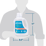 ECOS Magnolia Scent Laundry Detergent Liquid 100 oz 1 pk, Pack of 4