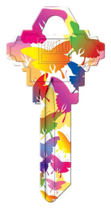 Hy-Ko 16010SC1-19 Key Blank, Butterfly, Brass, For: Schlage SC1 Keyways, SC1 Key Number, Pack of 10