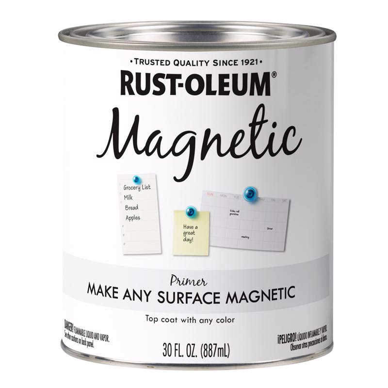 Rust-Oleum Specialty Gray Magnetic Oil-Based Alkyd Primer 30 oz, Pack of 2