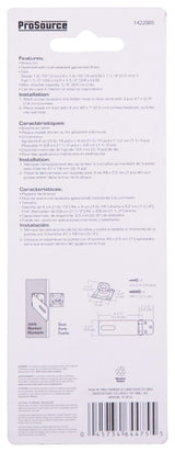 ProSource 33065MGS-BC3L-PS Safety Hasp, 4-1/2 in L, Galvanized Steel, Zinc, 3/8 in Dia Shackle