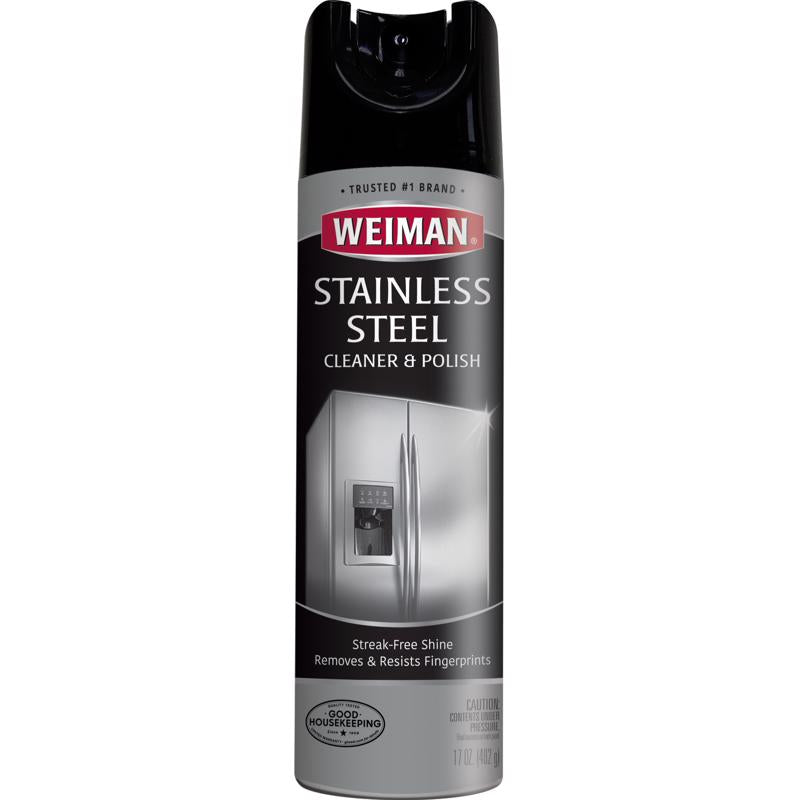Weiman Floral Scent Stainless Steel Cleaner & Polish 17 oz Spray, Pack of 6