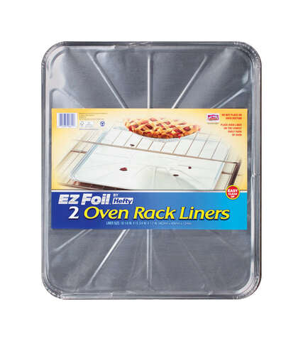 Hefty EZ Foil 15-3/4 in. W X 18-1/4 in. L Oven Liner Silver 2 pk, Pack of 12