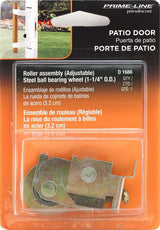 Prime-Line D 1686 Roller Assembly, 1-5/16 in L x 9/16 in W x 1-1/8 in H Dimensions, 1-1/4 in Dia Roller, Steel, F-Tab