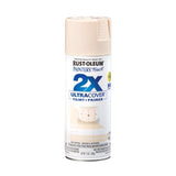 Rust-Oleum Painter's Touch 2X Ultra Cover Gloss Ivory Paint+Primer Spray Paint 12 oz, Pack of 6
