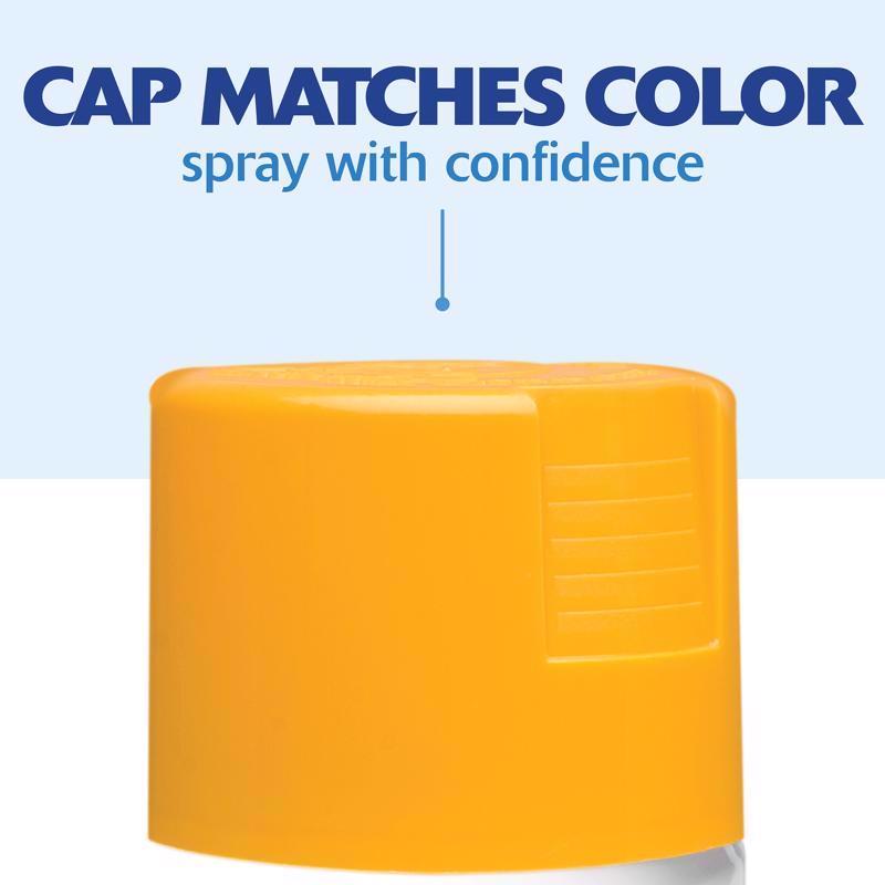 Rust-Oleum Painter's Touch 2X Ultra Cover Gloss Marigold Spray Paint 12 oz, Pack of 6