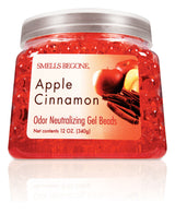 Smells Begone Apple Cinnamon Scent Odor Neutralizer 12 oz Gel Beads, Pack of 6