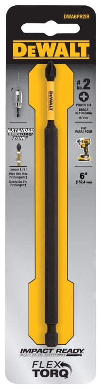 DeWALT DWA6PH2IR Screwdriver Bit, 6 in L