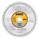 DEWALT DWA7758 Circular Saw Blade, 7-1/4 in Dia, 5/8 in Arbor, 60-Teeth, Carbide Cutting Edge