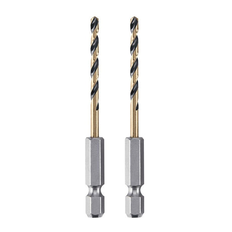 DEWALT DWA5008 Drill Bit, 1/8 in Dia, 2-7/8 in OAL, Heavy-Duty, 1/4 in Dia Shank, Hex Shank