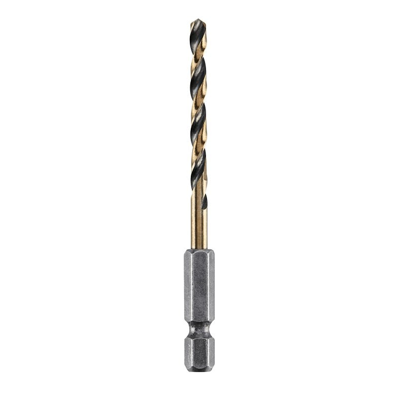DEWALT DWA5010 Drill Bit, 5/32 in Dia, 3-3/16 in OAL, Heavy-Duty, 1/4 in Dia Shank, Hex Shank, Pack of 5