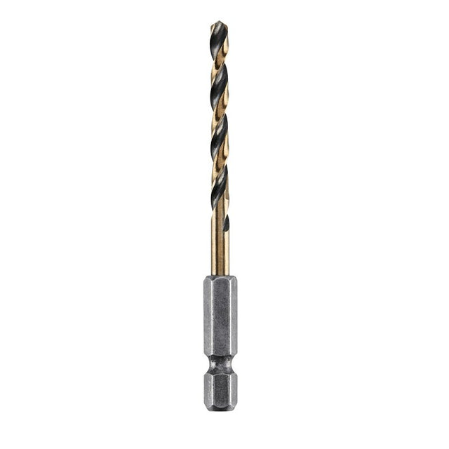 DEWALT DWA5010 Drill Bit, 5/32 in Dia, 3-3/16 in OAL, Heavy-Duty, 1/4 in Dia Shank, Hex Shank, Pack of 5