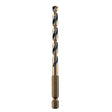 DEWALT DWA5012 Drill Bit, 3/16 in Dia, 3.58 in OAL, 1/4 in Dia Shank, Hex Shank