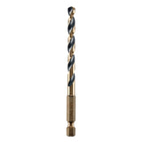 DEWALT DWA5015 Drill Bit, 15/64 in Dia, 4 in OAL, Heavy-Duty, 1/4 in Dia Shank, Hex Shank