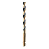 DEWALT DWA5017 Drill Bit, 17/64 in Dia, 4-1/4 in OAL, Heavy-Duty, 1/4 in Dia Shank, Hex Shank