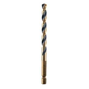 DEWALT DWA5017 Drill Bit, 17/64 in Dia, 4-1/4 in OAL, Heavy-Duty, 1/4 in Dia Shank, Hex Shank