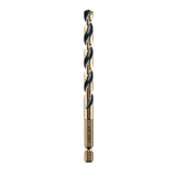 DEWALT DWA5018 Drill Bit, 9/32 in Dia, 4-3/8 in OAL, Heavy-Duty, 1/4 in Dia Shank, Hex Shank