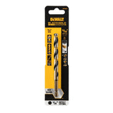 DEWALT DWA5022 Drill Bit, 11/32 in Dia, 4-7/8 in OAL, Heavy-Duty, 1/4 in Dia Shank, Hex Shank