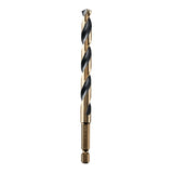 DEWALT DWA5022 Drill Bit, 11/32 in Dia, 4-7/8 in OAL, Heavy-Duty, 1/4 in Dia Shank, Hex Shank