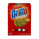 Brillo Heavy Duty Steel Wool Pads For Multi-Purpose 5.1 in. L 10 pk, Pack of 12