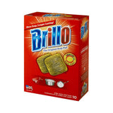 Brillo Heavy Duty Steel Wool Pads For Multi-Purpose 5.1 in. L 10 pk, Pack of 12