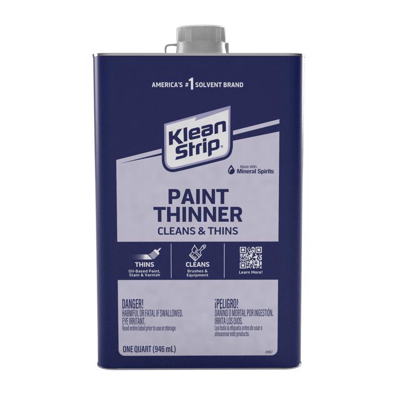 Klean Strip Mineral Spirits Paint Thinner 1 qt, Pack of 6