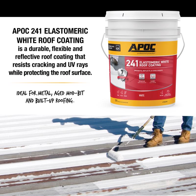 APOC Gloss White Acrylic Roof Coating 5 gal