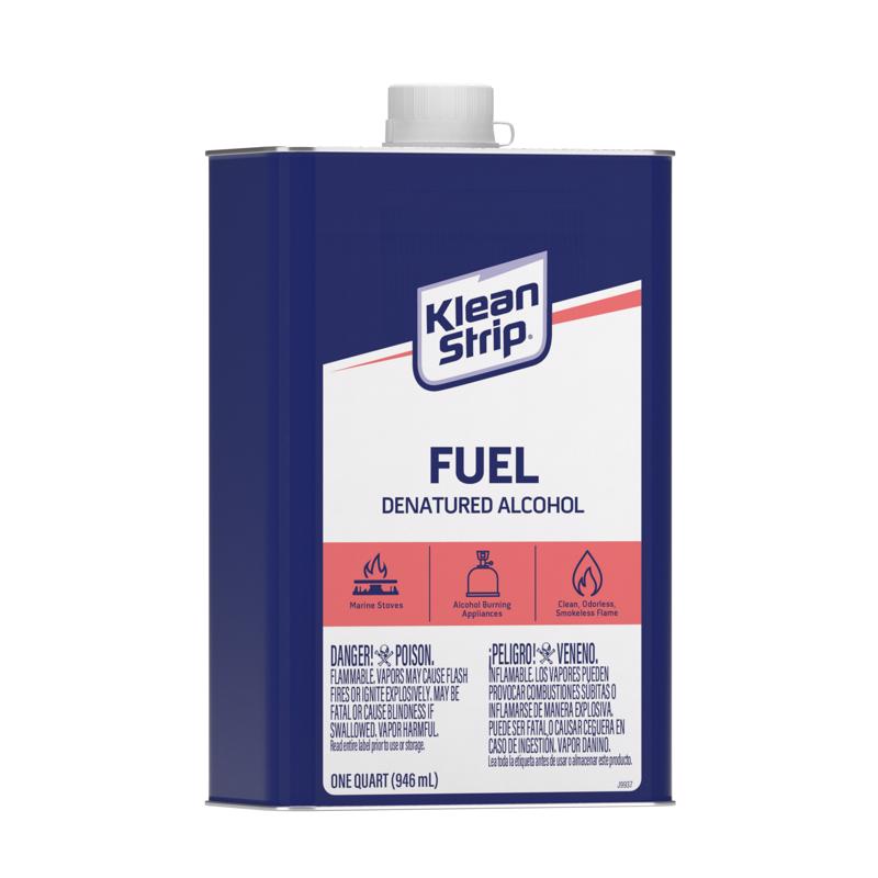 Klean Strip Denatured Alcohol Clean Burning Fuel 1 qt, Pack of 6
