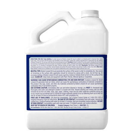 Klean Strip Transparent Clear Oil-Based Linseed Oil Modified Alkyd Boiled Linseed Oil 1 gal, Pack of 4