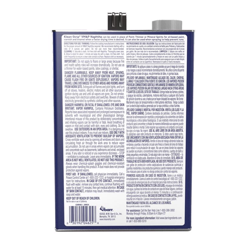 Klean Strip VM&P Naptha Solvent 1 gal, Pack of 4