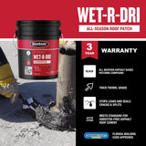 Gardner WET-R-DRI Gloss Black Patching Cement All-Weather Roof Cement 5 gal