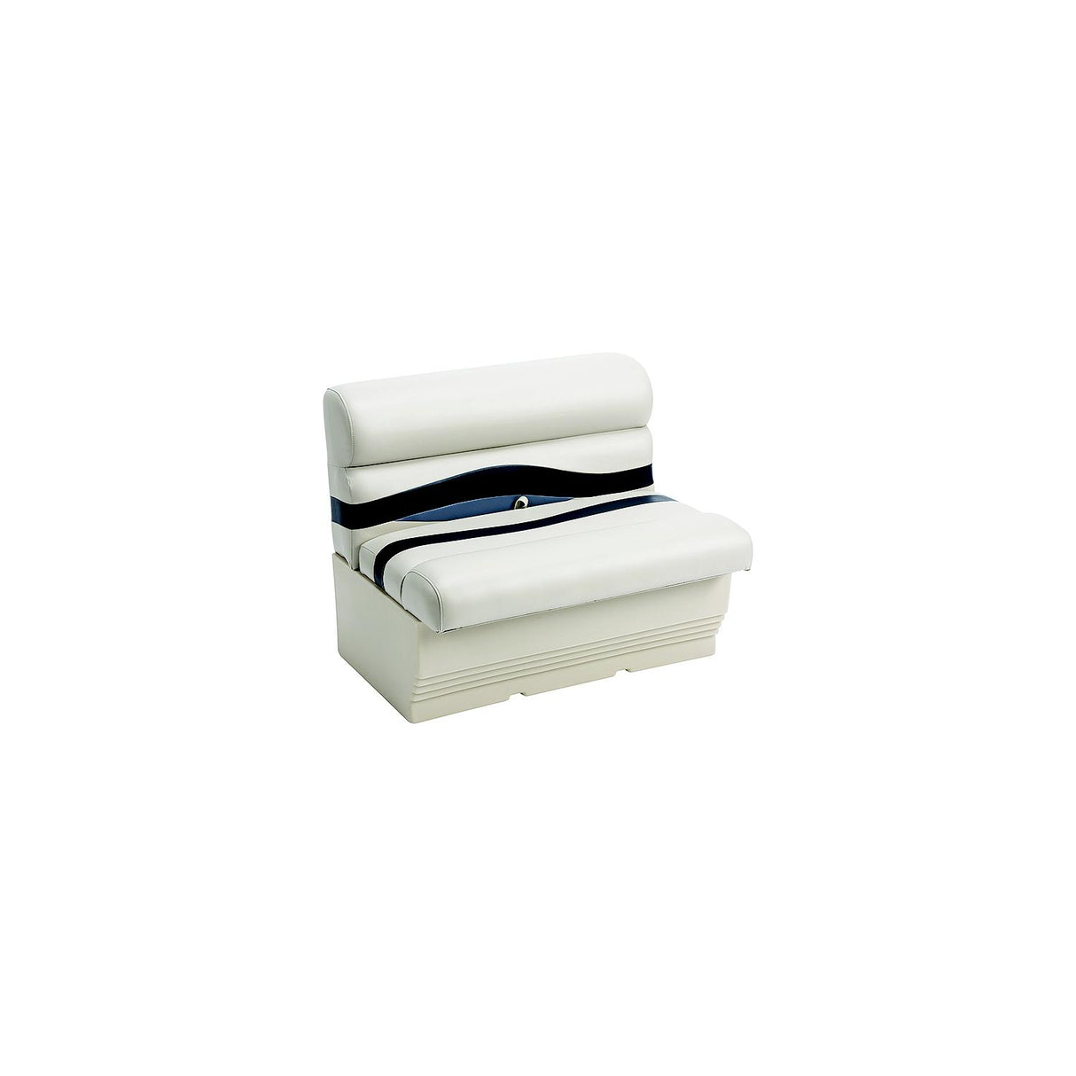 Wise BM1144986 Premier Pontoon 36" Bench Seat w/Base, Platinum/Midnight/Cobalt