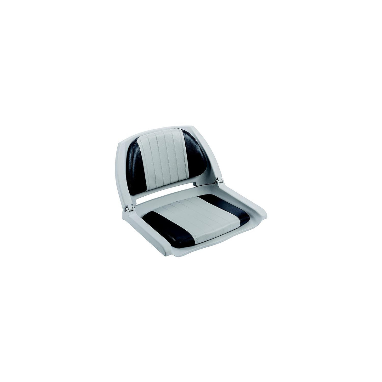 Wise WD139LS012 Deluxe Molded Plastic Fold-Down Seat w/Cushions, Gray/ Charcoal Cushion