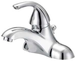 Boston Harbor F4510022CP-1 Lavatory Faucet, 1.2 gpm, 1-Handle, 3-Faucet Hole, Metal/Plastic, Chrome Plated