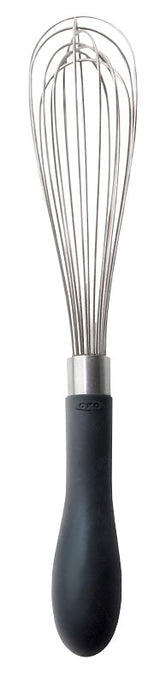 Good Grips 74091 Kitchen Whisk, 9 in OAL, Stainless Steel, Black, Polished
