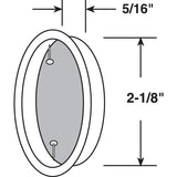 Prime-Line N 6699 Door Pull, 5/16 in D, Steel, Brass
