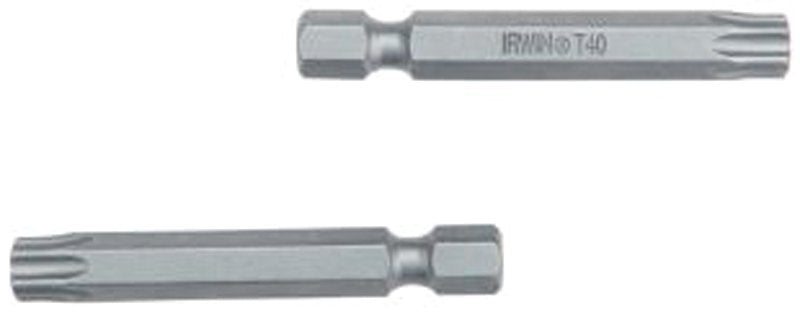 Irwin 93370 Power Bit, T25 Drive, Torx Drive, 1/4 in Shank, Hex Shank, 6 in L, S2 Steel