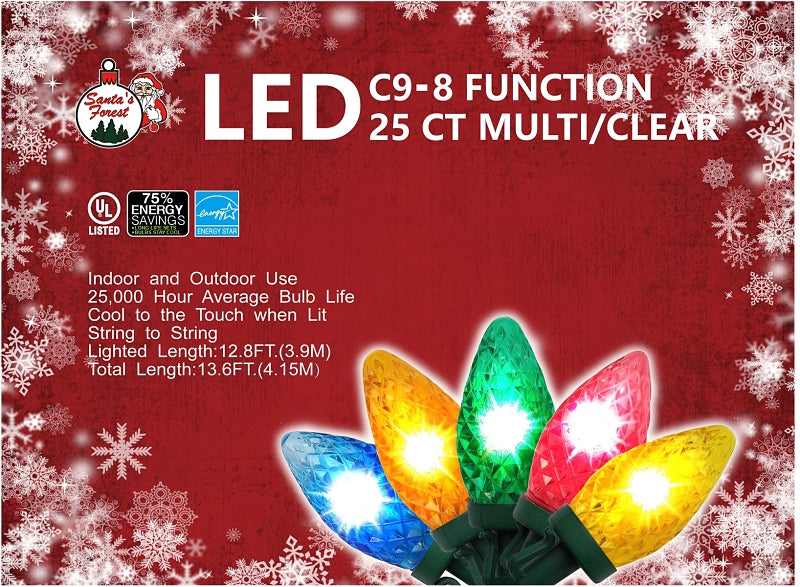 Hometown Holidays 22557 Christmas Light, LE 2 Fusible, LED Bulb, Multi-Color Light